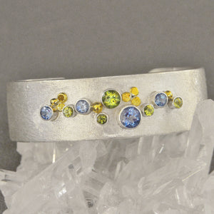 Peridot-blue-topaz-sterling-silver-gold-bracelet-kalled