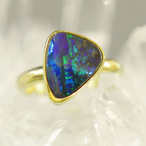 Boulder-Opal-Ring