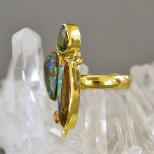 Boulder-Opal-Tsavorite-Ring-Jennifer-Kalled