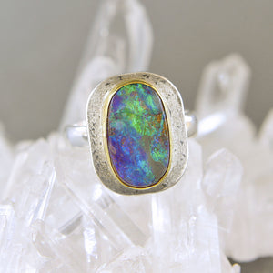 Jennifer-Kalled-Boulder-Opal-Ring