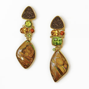 Yowah-opal-Boulder-opal-drusy-earrings-kalled