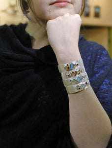 Boulder-opal-galaxy-bracelets-model