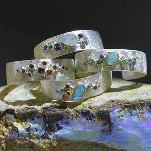 Boulder opal-Jennifer-kalled-galaxy-cuff-bracelets