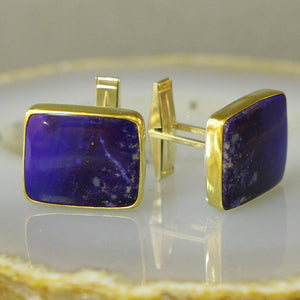 Lapis-cuff-links-kalled-gold