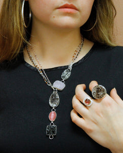 Black-pink-tourmaline-bracelet-necklace-kalled