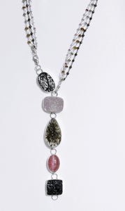 Black-pink-tourmaline-bracelet-necklace-kalled