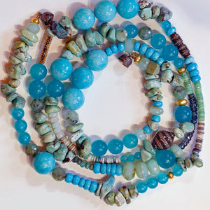 turquoise-amazonite-necklace-diamond-bead-kalled