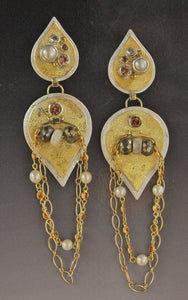 zircon-pearl-sapphire-earrings-gold-silver-kalled