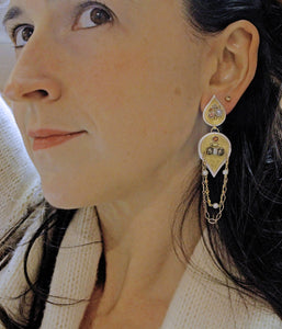 zircon-pearl-sapphire-earrings-gold-silver-kalled