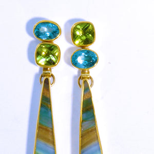 petrified-wood-apatite-peridot-earring-kalled