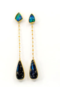 boulder-opal-covellite-earring-jacket-gold-kalled-kasso