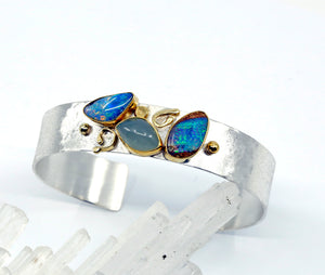 boulder-opal-cuff-bracelet-silver-gold-aquamarine-kalled-kasso