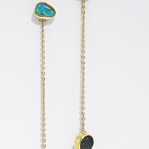 boulder-opal-pendulum-earring-black-tourmaline-gold-kalled-kasso