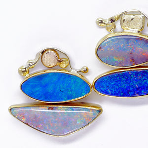Boulder Opal Earring 22k 18k Gold