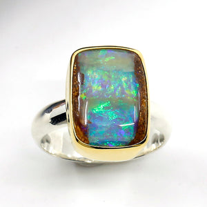 boulder-opal-ring-silver-gold-kalled-kasso