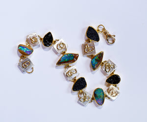 opal-drusy-link-bracelet-silver-gold-kalled-kasso