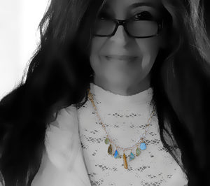 boulder-opal-petrified-sequoia-drusy-aquamarine-turquoise-gold-charm-necklace-kalled-kasso