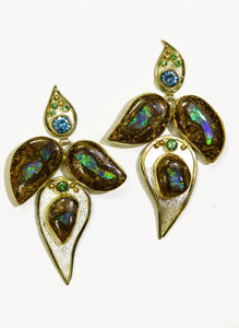 Boulder-opal-take-it-or-leaf-it-earrings-kalled-gold