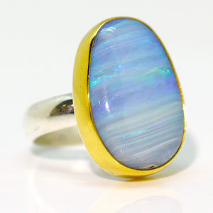 boulder-opal-ring-silver-gold-kalled-kasso
