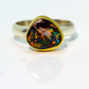 boulder-opal-ring-silver-gold-kalled-kasso