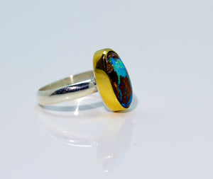 boulder-opal-ring-silver-gold-kalled-kasso