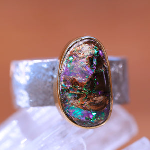 boulder-opal-ring-silver-gold-kalled-kasso