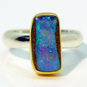 boulder-opal-ring-silver-gold-kalled-kasso