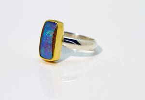 boulder-opal-ring-silver-gold-kalled-kasso