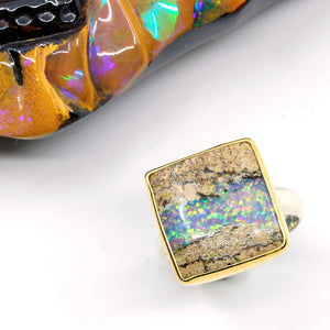 opal-petrified-wood-ring-gold-silver-kalled-kasso