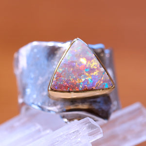 boulder-opal-silver-gold-wide-ring-kalled