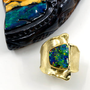 boulder-opal-22k-gold-ring-18k gold-kalled-kasso