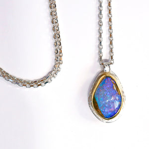 boulder-opal-pendant-gold-silver-kalled