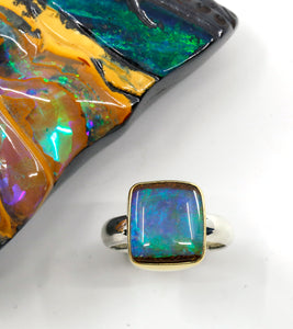 boulder-opal-ring-22k-gold-sterling-silver-band