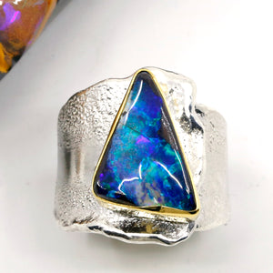 boulder-opal-ring-22k-gold-sterling-silver-band