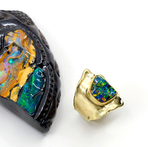 boulder-opal-22k-gold-ring-18k gold-kalled-kasso