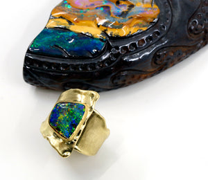 boulder-opal-22k-gold-ring-18k gold-kalled-kasso
