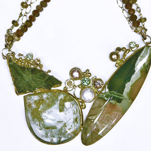 imperial-jasper-moldavite-pearl-lemon-quartz-tsavorite-zircon-kalled-gold-necklace