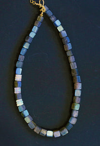 Labradorite Necklace with Ethiopian Beads