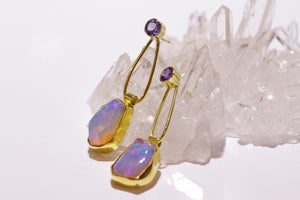 opal-petrified-wood-earring-gold-kalled-kasso
