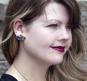 Boulder Opal Post Earrings