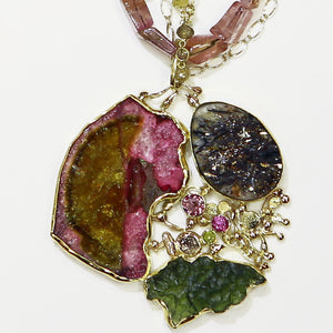 moldavite-astrophylite-watermelon-tourmaline-22k-gold-kalled